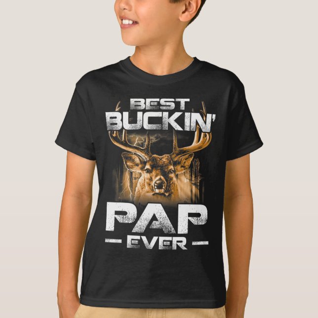 Bästa Buckin-pap någonsin, Hjortens jakt-Tjock T Shirt (Framsida)