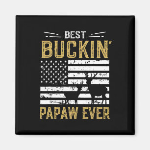 Bästa Buckin Papaw Aldriny gift Hjort Hunter-Coola Magnet