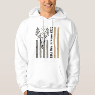 Bästa Buckin Pappa Älgjakt Vintage T-Shirt Design_ Hoodie