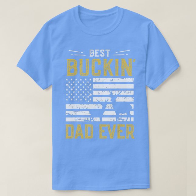 Bästa Buckin Pappa Allfunny Gift Hjort Hunter Cool T Shirt (Design framsida)