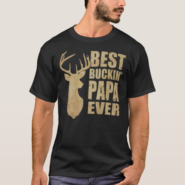 Bästa Buckin Pappa någonsin Classic T-Shirt (Framsida)