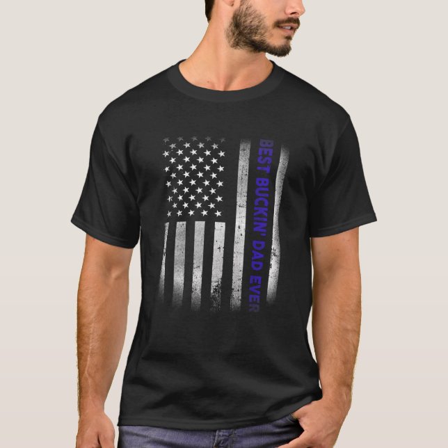 Bästa Buckin Pappa någonsin Far dag Gif T Shirt (Framsida)