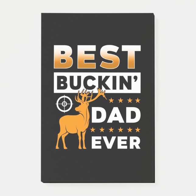 Bästa Buckin Pappa någonsin Post-it Block (Framsida)