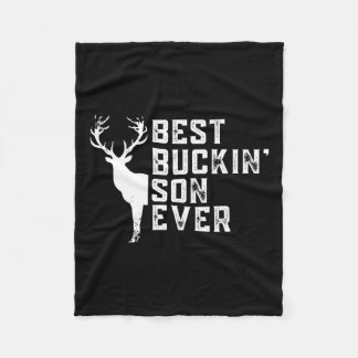 Bästa Buckin-son som nånsin jagat Buddy Hjort Hunt Fleecefilt