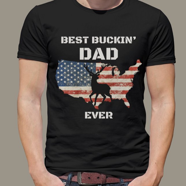 Bästa Buckin'Pappa Allfunny Patriotic American T Shirt (Skapare uppladdad)