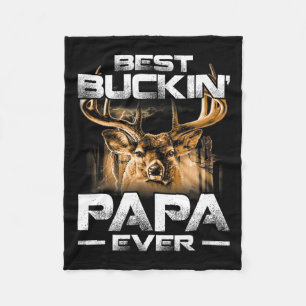 Bästa Buckin'Pappa någonsin Shirt Hjort Hunting Bu Fleecefilt