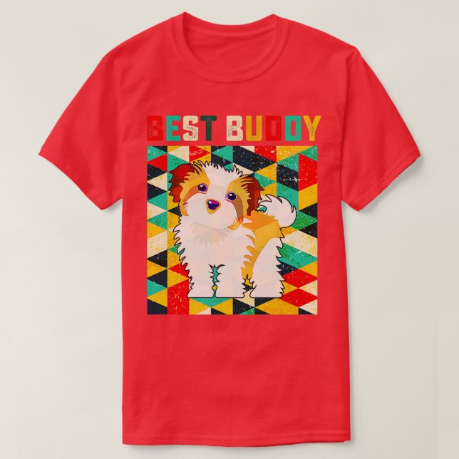 Bästa Buddy Maltesiska T Shirt (Design framsida)
