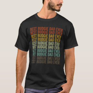 Bästa Budgie Pappa någonsin parakeet Budgie Grönt T Shirt