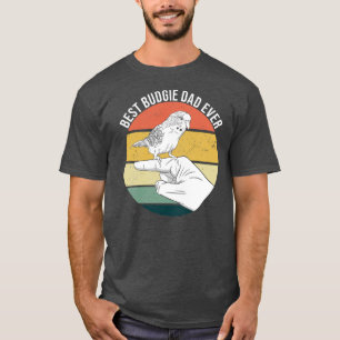 Bästa Budgie Pappa någonsin Parakeet Parrot Bird f T Shirt