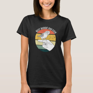 Bästa Budgie Pappa någonsin Parakeet Parrot Bird f T Shirt