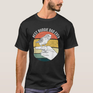 Bästa Budgie Pappa någonsin Parakeet Parrot Bird f T Shirt