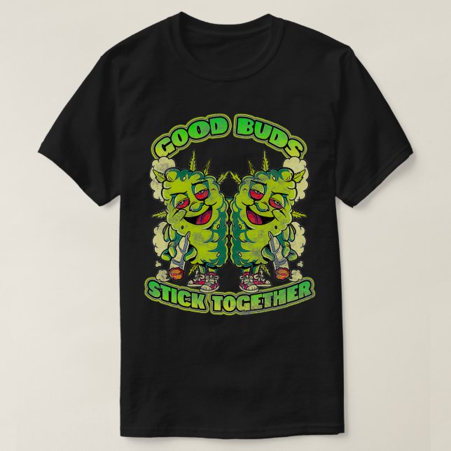 Bästa Buds Inspired Best Friends Related Ogräs Fri T Shirt (Design framsida)