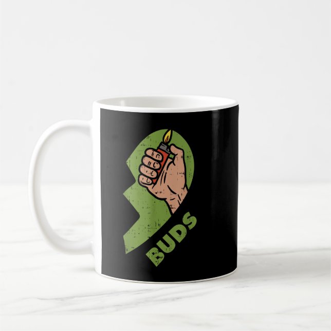 Bästa Buds-matchning i Ogräs med par ljusare toner Kaffemugg (Vänster)