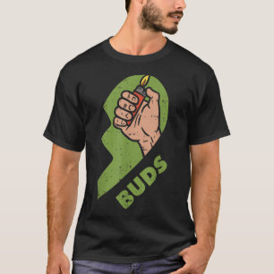 Bästa Buds Ogräs matchande par Shirt Lighter Stone T