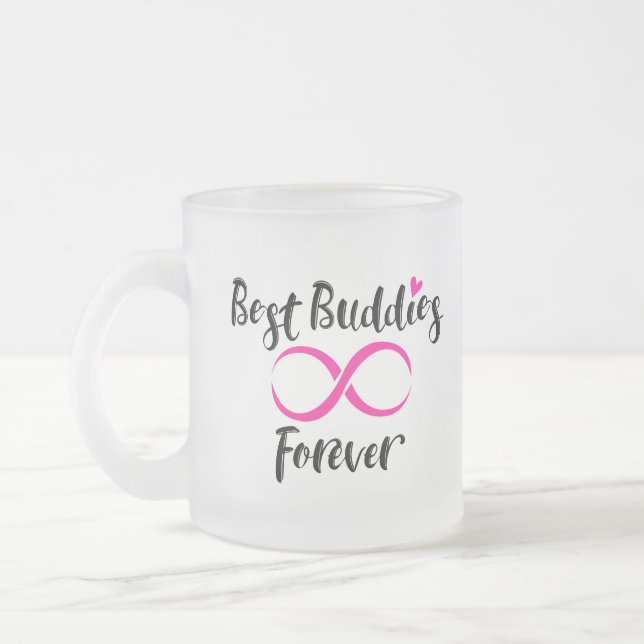 Bästa budskap för typografi frostad glasmugg (Vänster)