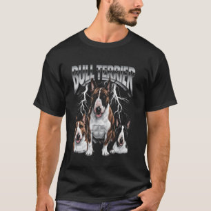 Bästa Bull Terrier Hund Pappa Heavy Metal Hund Mam T Shirt
