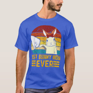 Bästa Bunny Mamma någonsin Mamma Embroidery Stil M T Shirt