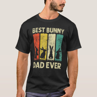 Bästa Bunny Pappa någonsin Rabbit Pappa Rabbit Bun T Shirt