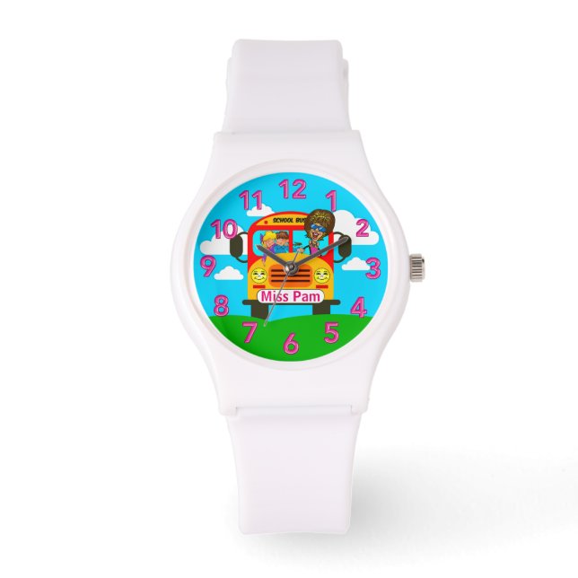 Bästa Buss-chauffören ger PERSONLIG för kvinnokloc Armbandsur (Framsida)