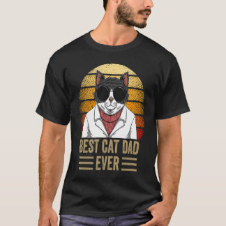 Bästa Cad Pappa Någonsin Tees Cool Fader Katt Papp T Shirt