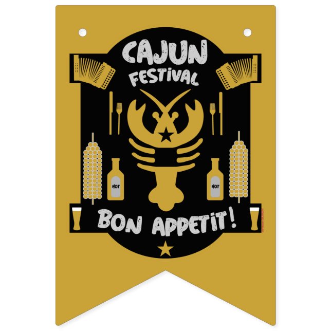 Bästa Cajun-kockar Förkläde Vimplar (Första flaggan)