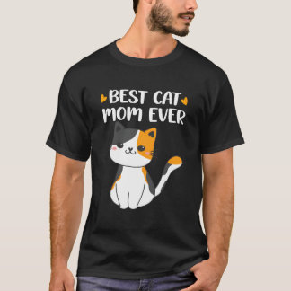 Bästa Calico Cat Mamma Calico Kattunge Mor för Kat T Shirt