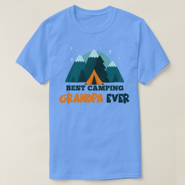 Bästa Camping Grandpa nånsin Triblend T Shirt (Design framsida)