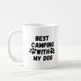Bästa camping med min hund kaffemugg