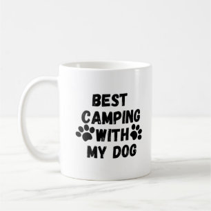 Bästa camping med min hund kaffemugg
