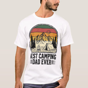 Bästa Camping Pappa Någonsin Vintage Outdoor Tröja