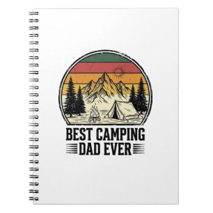 Bästa Camping Pappa Någonsin Vintage Outdoor Tröja Anteckningsbok