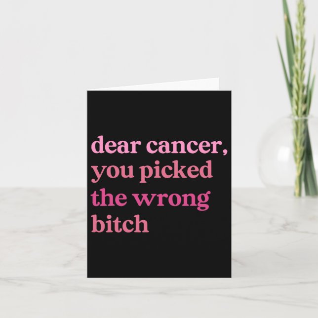 Bästa cancerbehandling Du Plocka fel Survivor Brea Kort (Framsida)