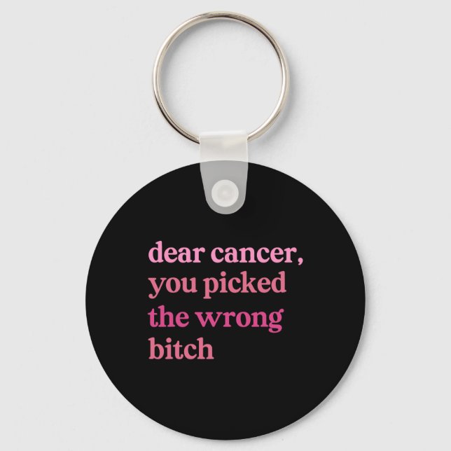 Bästa cancerbehandling Du Plocka fel Survivor Brea Nyckelring (Framsida)