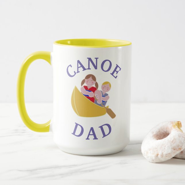 Bästa "CANOE PAPPA" någonsin! Fars dag Mugg (Med munk)