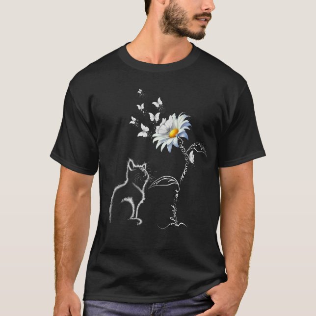 Bästa Cat Mamma all Cat Mamma White Daisy-blomman T Shirt (Framsida)