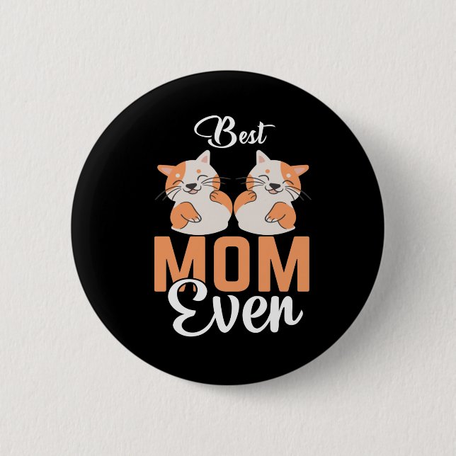 BÄSTA CAT MAMMA NÅGONSIN KNAPP (Framsida)