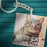 Bästa Cat Mamma någonsin Modern Anpassningsbar Pet<br><div class="desc">Den här enkla och klassiska designen består av serif-typografi och lägger till ett anpassningsbar-foto</div>