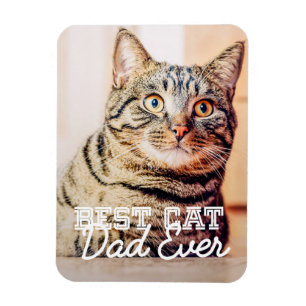 Bästa Cat Pappa någonsin Modern Anpassningsbar Pet Magnet