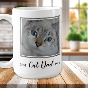 Bästa Cat Pappa någonsin-Personlig Cute Pet Cat Ph Kaffemugg