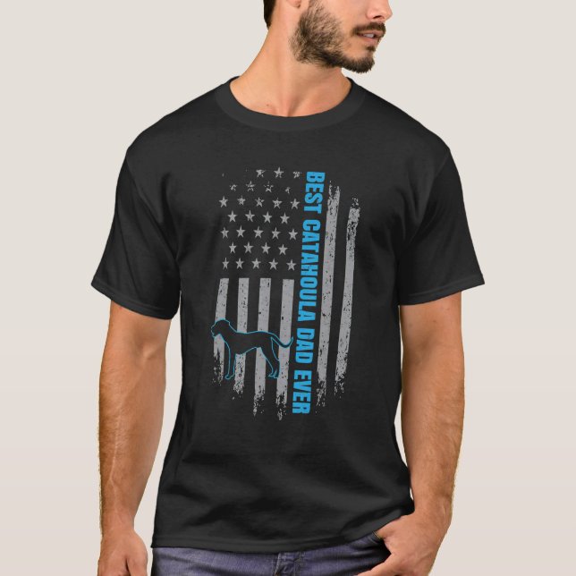 Bästa Catahoula Pappa någonsin Catahoula Leopard H T Shirt (Framsida)