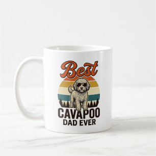 Bästa Cavapoo Pappa Någonsin Vintage Hund Tröja De Kaffemugg