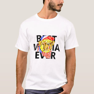 Bästa Cheeky Pug Mamma någonsin i världen T Shirt