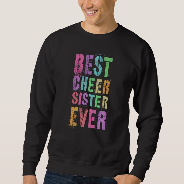 Bästa Cheer Sister - Cheer Squ Lång Ärmad Tröja (Framsida)
