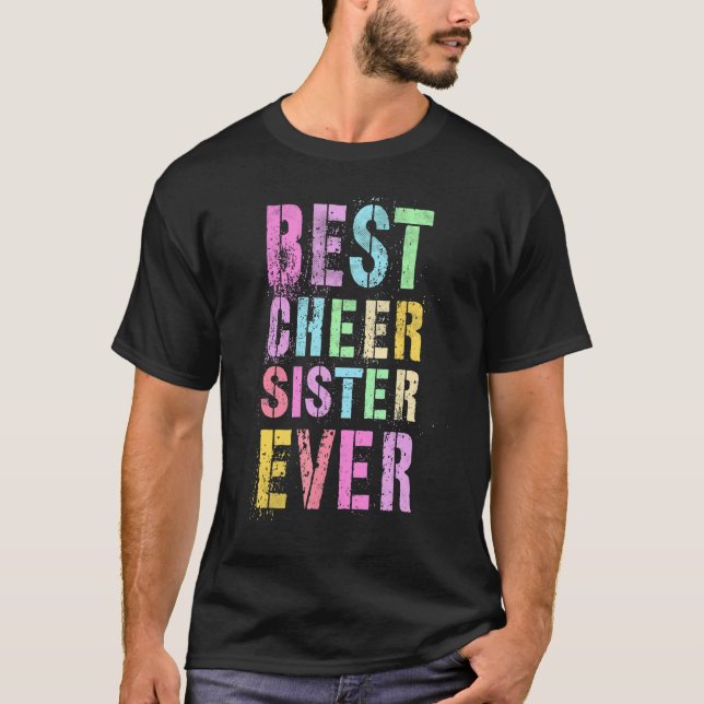 Bästa Cheer Sister - Cheer Squ T Shirt (Framsida)