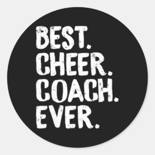 Bästa Cheer-tränare Någonsin Cheerleading-lag Lära Runt Klistermärke