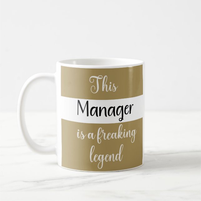 Bästa Chef Allnynyj Humor Gift  Kaffemugg (Vänster)