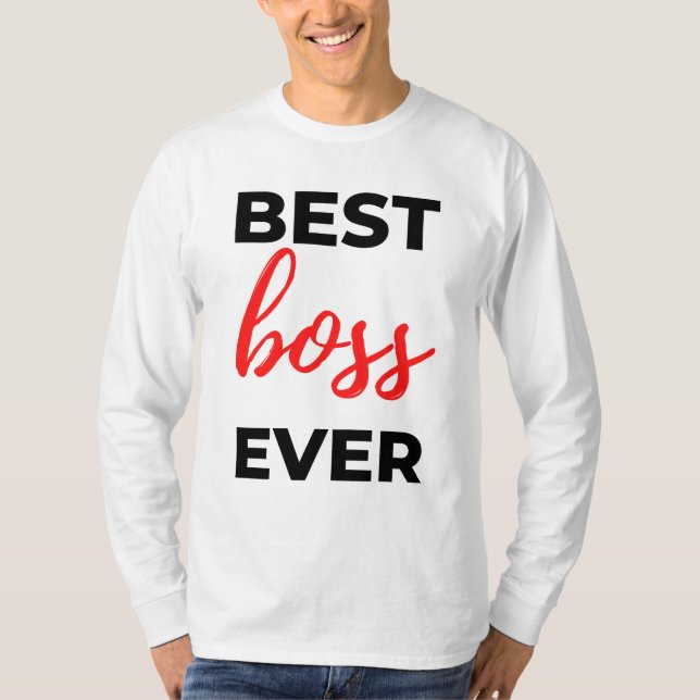 Bästa Chef någonsin 2 T Shirt (Framsida)