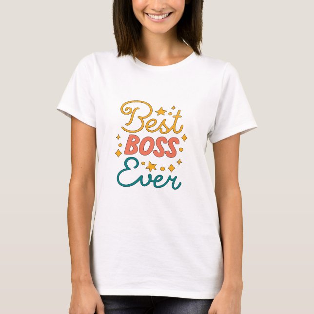 Bästa Chef någonsin - Chef Dam T Shirt (Framsida)
