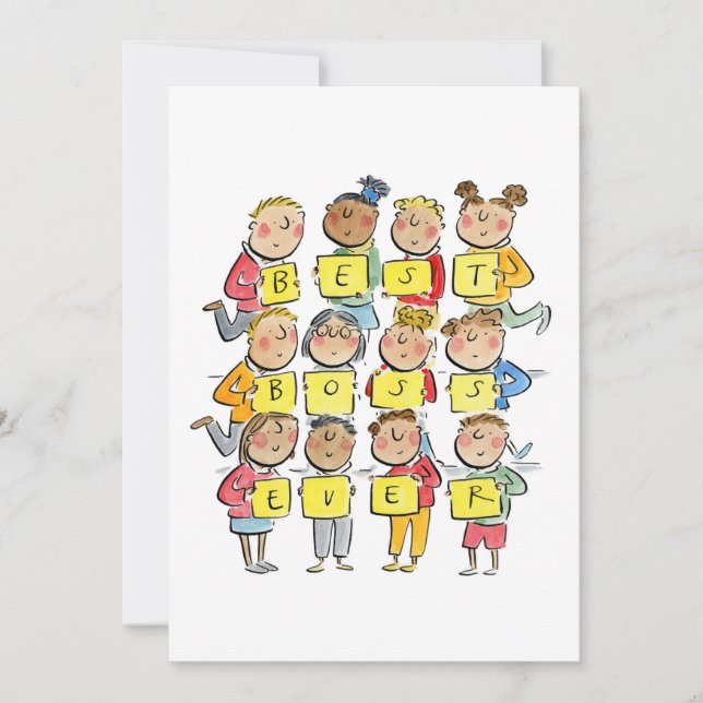 Bästa Chef någonsin Inbjudningar (Framsida)