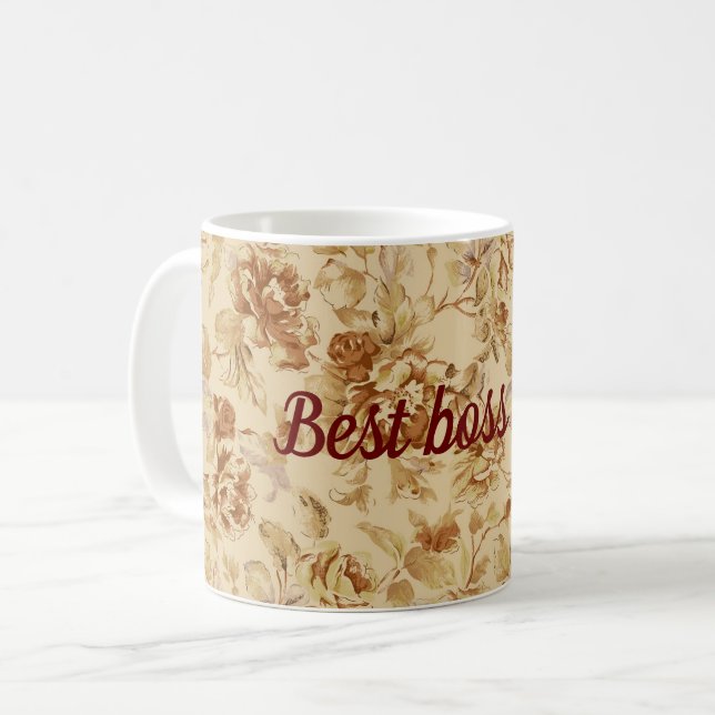 Bästa chef någonsin kaffemugg (Framsida vänster)